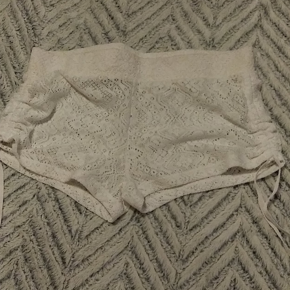 See through swimsuit cover shorts